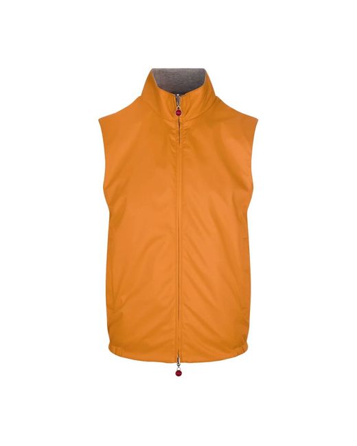 Kiton Polyester viskose elasthan mode in Orange für Herren