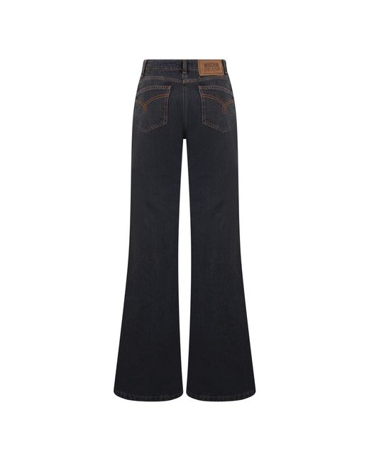 Wide Jeans Moschino de color Blue