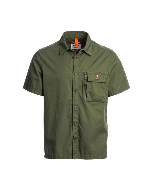 Short Sleeve Shirts Parajumpers de hombre de color Green