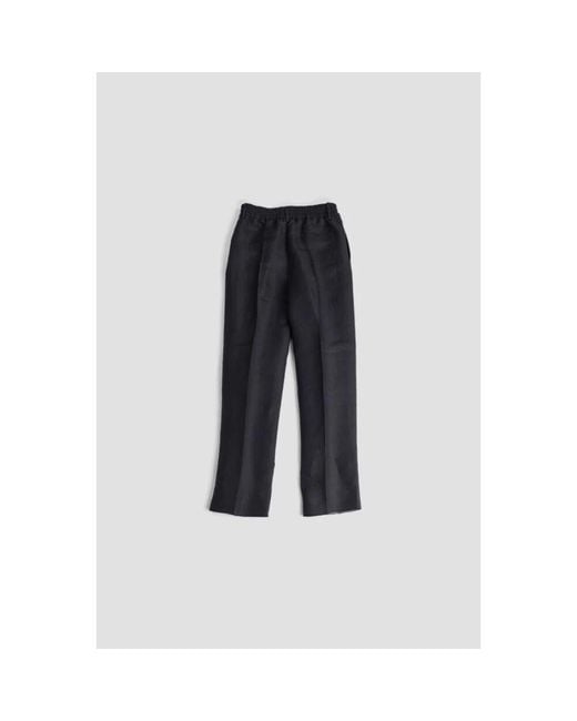 Straight Trousers di Burberry in Black da Uomo