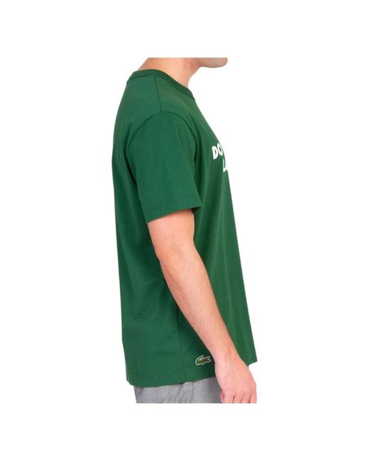 Lacoste Festliches print t-shirt in Green für Herren