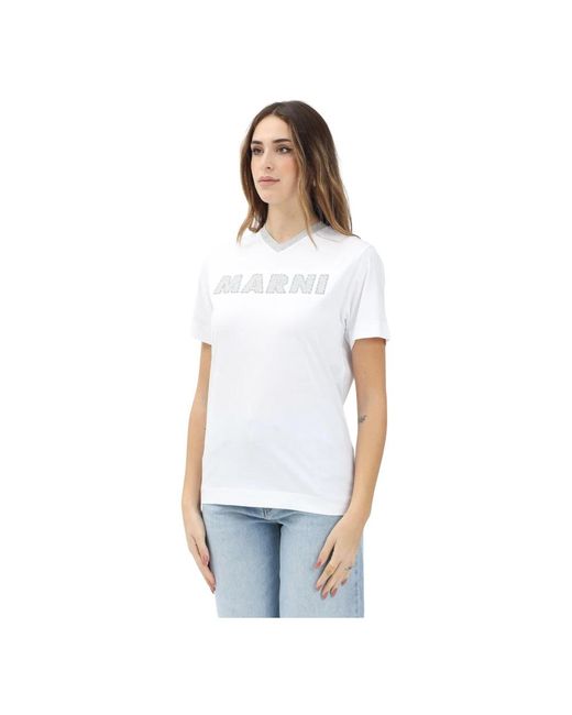 T-Shirts Marni de color White