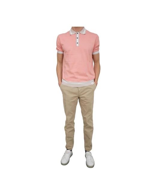 Peuterey Tops ,Roze ,Katoen Rosa Polo Shirt in het Pink voor heren