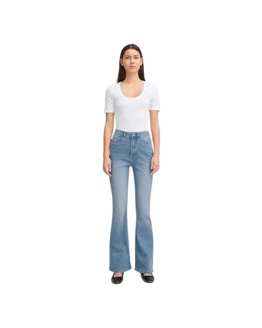 Ichi Blue Flare Jeans