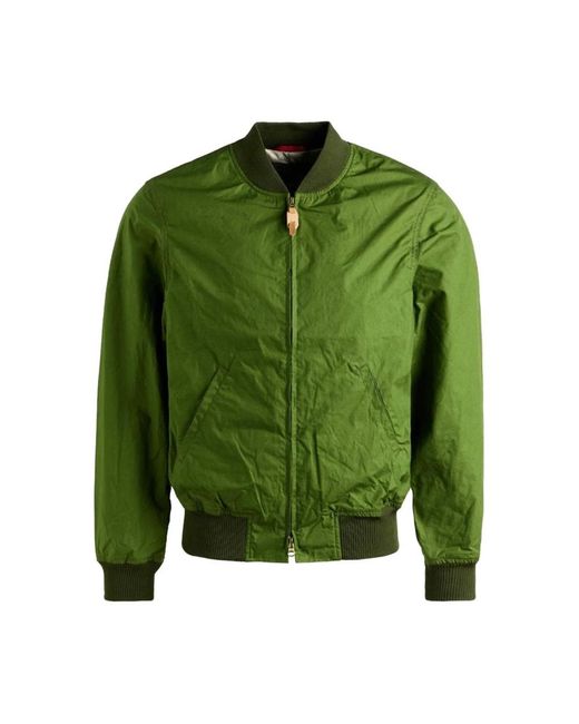 Manifattura Ceccarelli Green Bomber Jackets for men