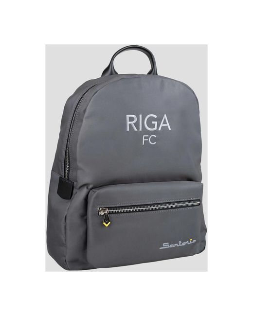 Sartorio Napoli Gray Backpacks for men