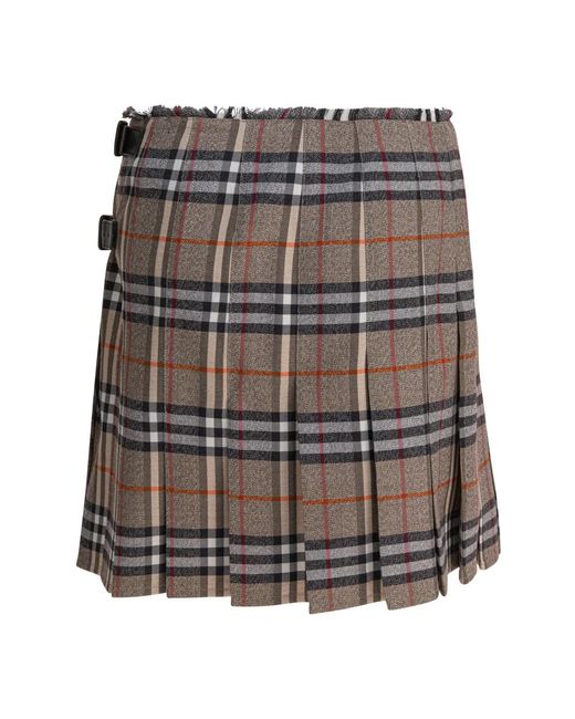Short Skirts di Burberry in Natural
