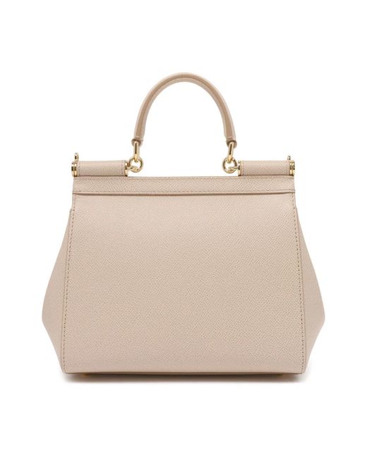 Dolce & Gabbana Natural Tote Bag Calfskin