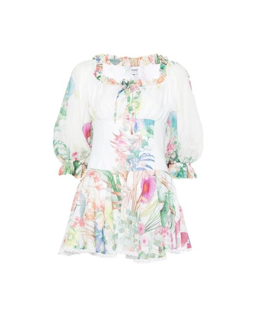 Charo Ruiz White Short Dresses