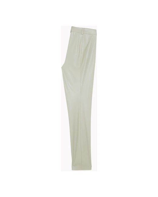 Patrizia Pepe Gray Schmal geschnittene Hose