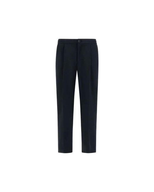 Herno Gekreukte Broek in het Blue voor heren