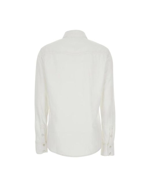 FRAME Overhemden ,Wit ,Katoen Classic Shirt in het White