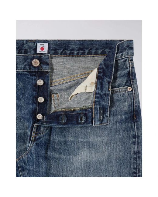 Edwin Jeans ,Blauw ,Katoen Reguliere Tapered Blauwe Jeans in het Blue voor heren