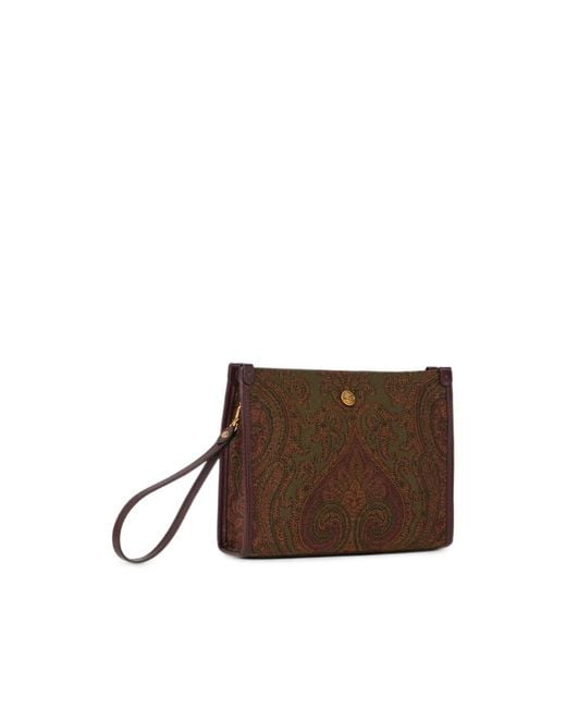 Etro Brown Clutch Bags