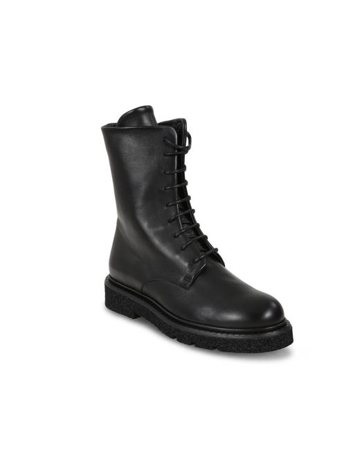 Guglielmo Rotta Black Lace-Up Boots
