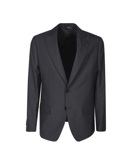 Lardini Black Single Breasted Suits for men