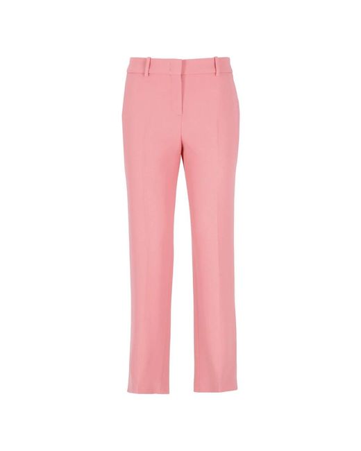 Pantaloni rosa in viscosa con tasche di Ermanno Scervino in Pink