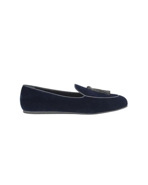 Charles Philip Samt Quastenloafer in Blue für Herren