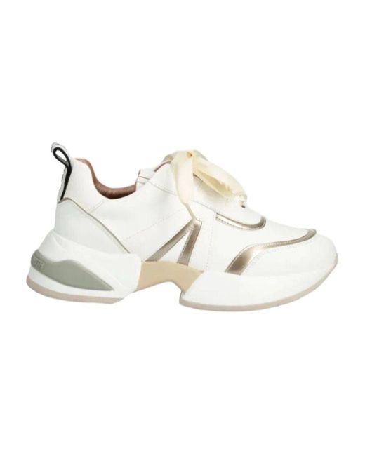 Alexander Smith White Marmor weiß gold sneakers