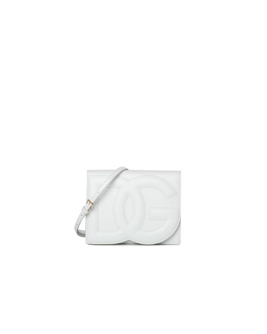 Dolce & Gabbana White Weiße cross body tasche - stilvoll und funktional