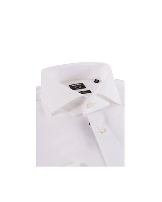 Boss White Formal Shirts for men