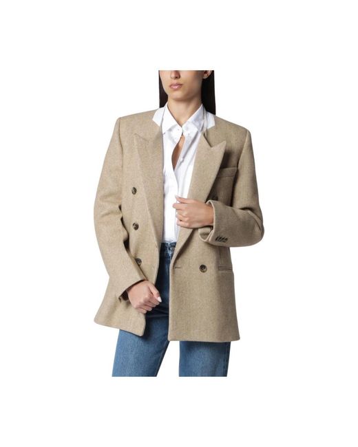 Victoria Beckham Natural Blazers