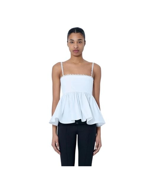 Jacquemus White Sleeveless Tops
