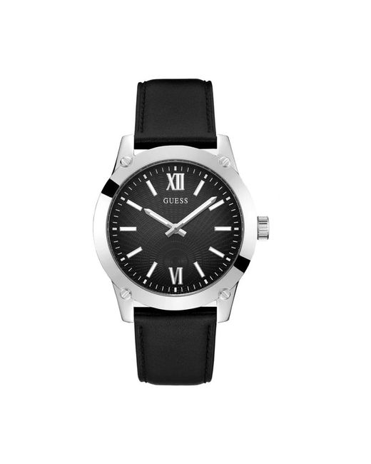 Guess Armbanduhr crescent schwarz, silber 44 mm gw0628g1 in Black für Herren