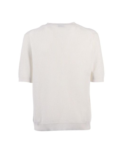 Ballantyne Pullover Manica Corta in het White voor heren