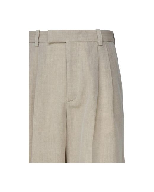 Jacquemus Natural Straight Trousers for men