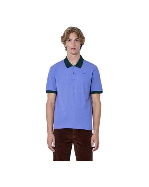 Marni Blue Polo Shirts for men