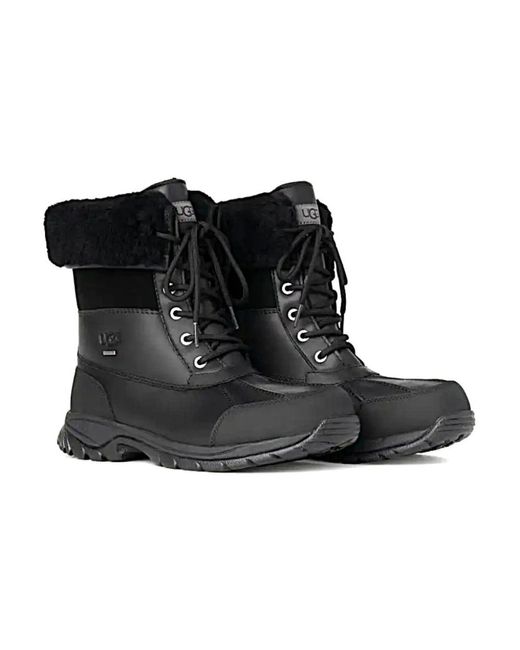 Ugg Black Lace-Up Boots for men