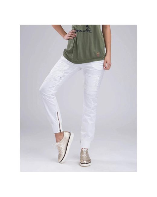 Aeronautica Militare Blue Slim-Fit Trousers