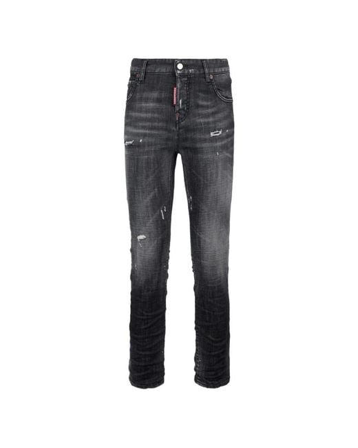 DSquared² Gray Slim Fit Jeans