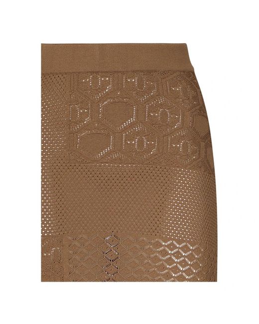 Midi Skirts Akep de color Brown