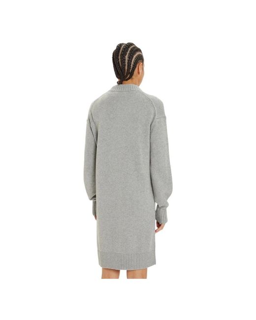 Calvin Klein Gray Knitted Dresses