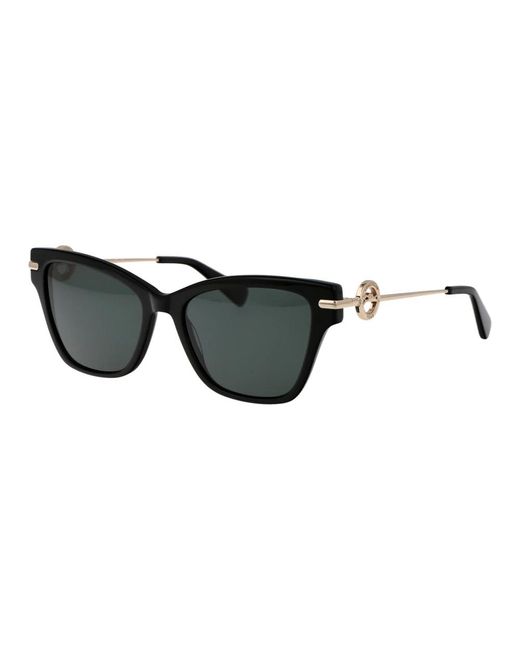 Longchamp Black Stylische sonnenbrille lo737s