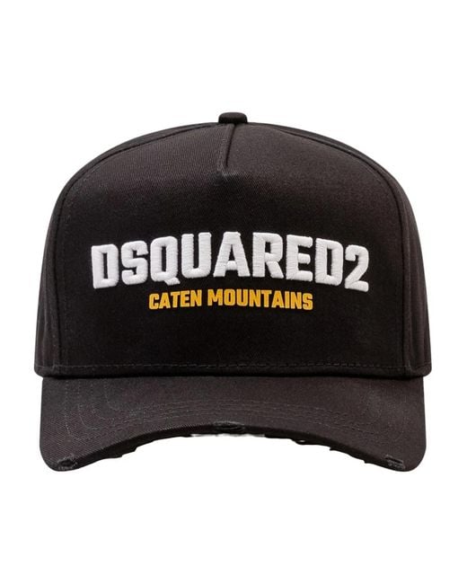 DSquared² Black Hats & Caps for men