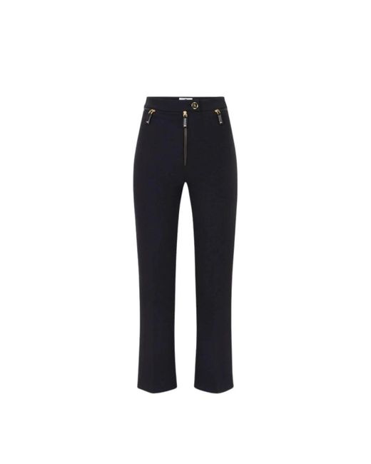 Elisabetta Franchi Blue Wide Trousers