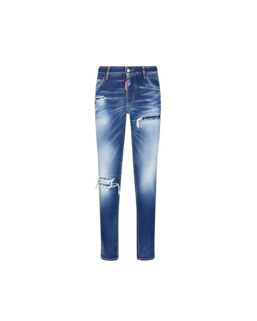 DSquared² Blue Jennifer medium waist jeans