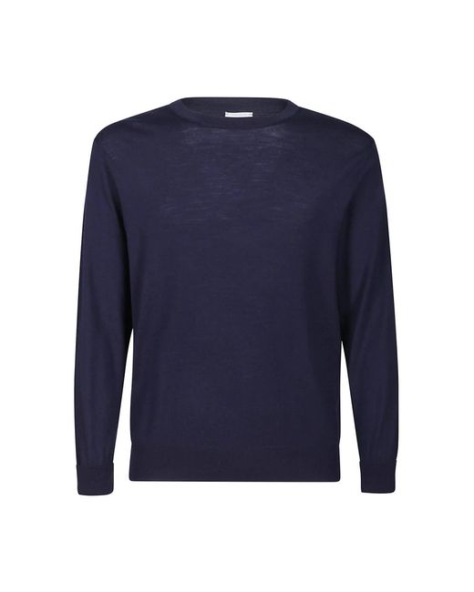 Eleventy Blue Round-Neck Knitwear for men