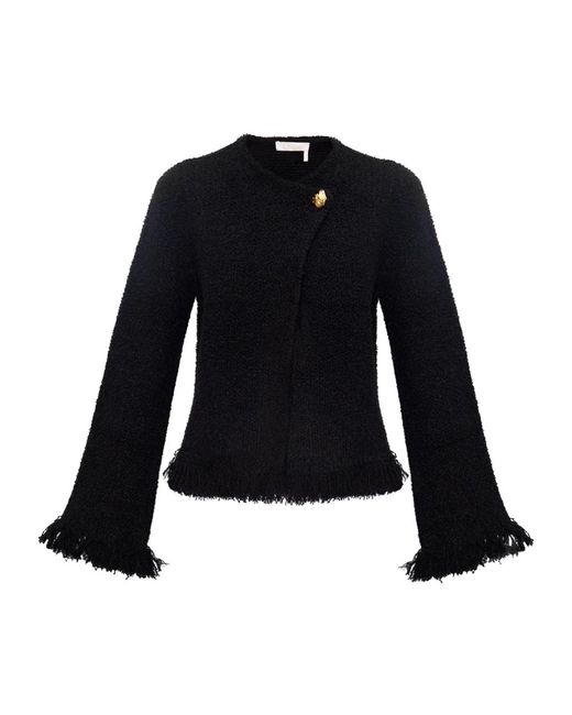 Knitwear > cardigans Chloé en coloris Black