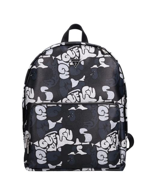 Guess Black Backpacks for men