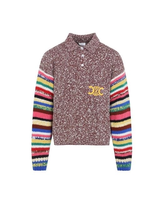 Céline Multicolor Round-Neck Knitwear for men