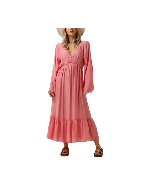 Ydence Red Korall Midi Kleid Danique