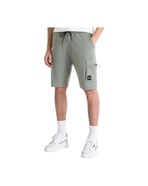 Antony Morato Grüne fleece-shorts in Green für Herren
