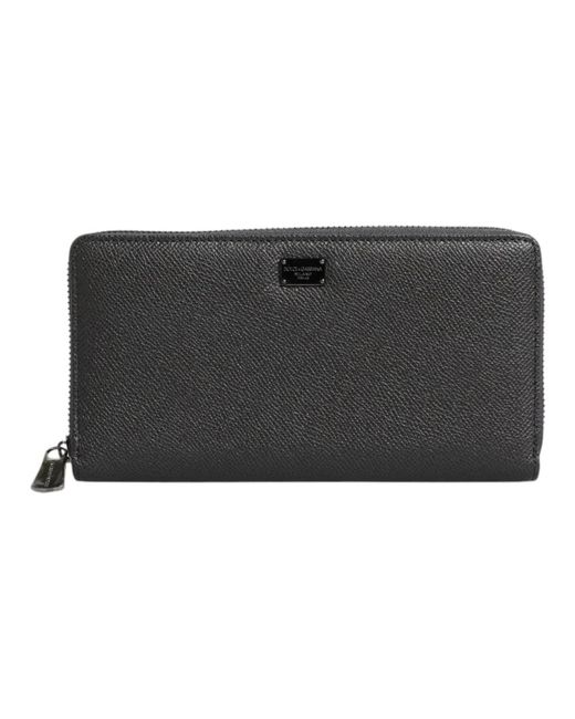 Dolce & Gabbana Black Continental Geldbörse