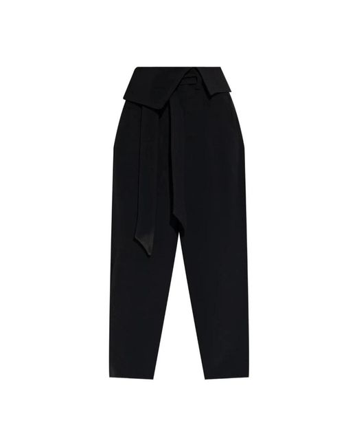 The Attico Black Wide Trousers
