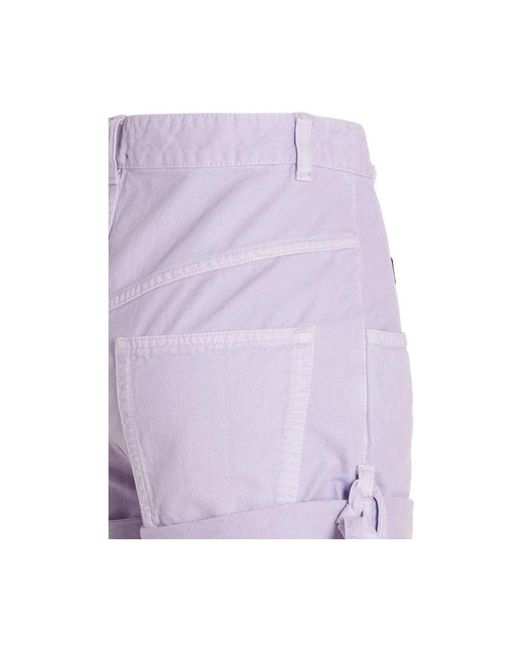 Isabel Marant Purple Denim Shorts