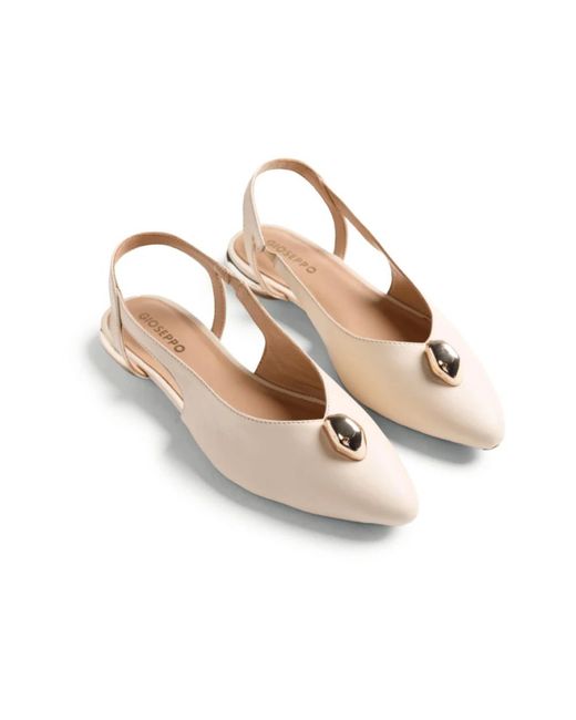 Gioseppo White Ballerina Shoes